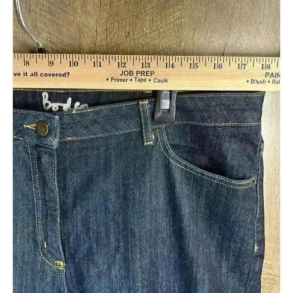 Boden Jeans Women’s 14R US Blue Bootcut Denim High Rise Stretch Dark Wash - Picture 7 of 9